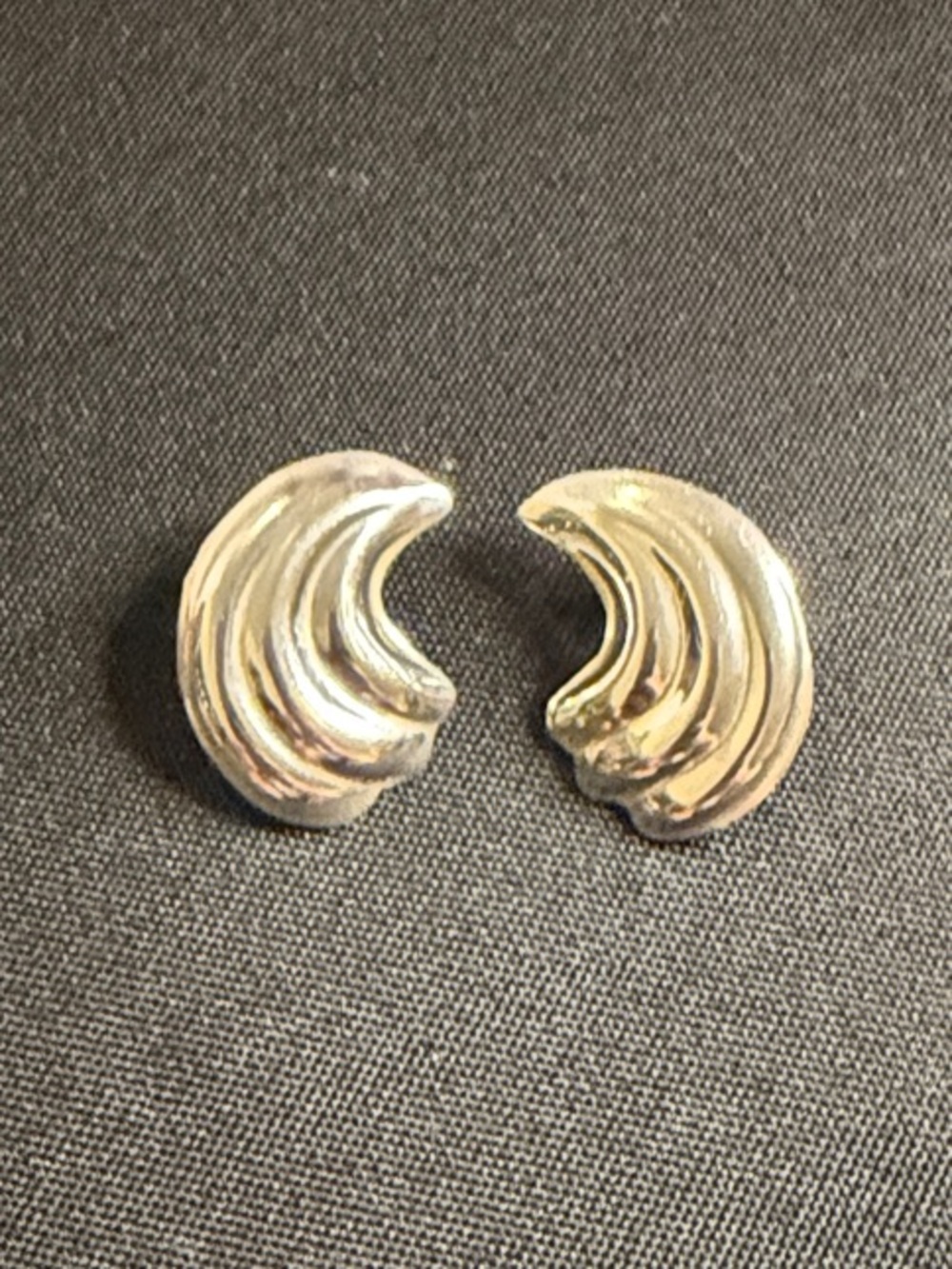 925 Silver Taxco,Mexico TF-N3 Vintage Wave Earrings - Women’s Jewelry